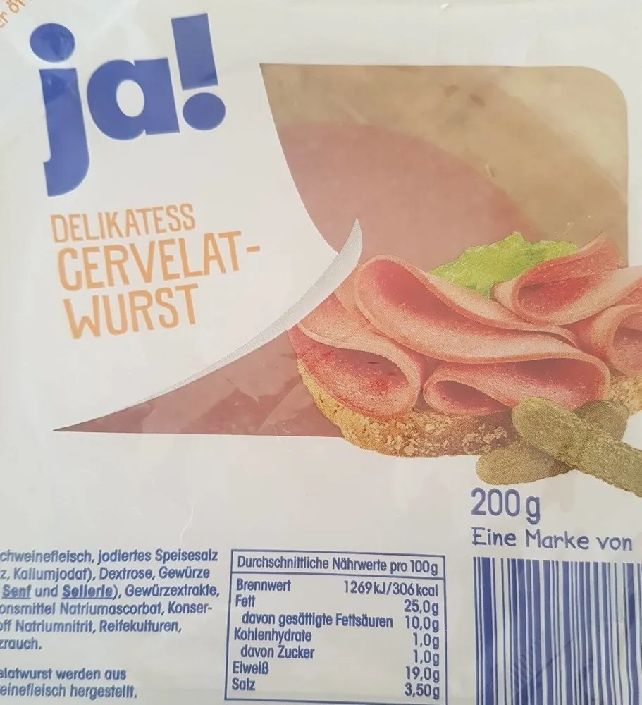 Ja! Delikates Cervelat-Wurst