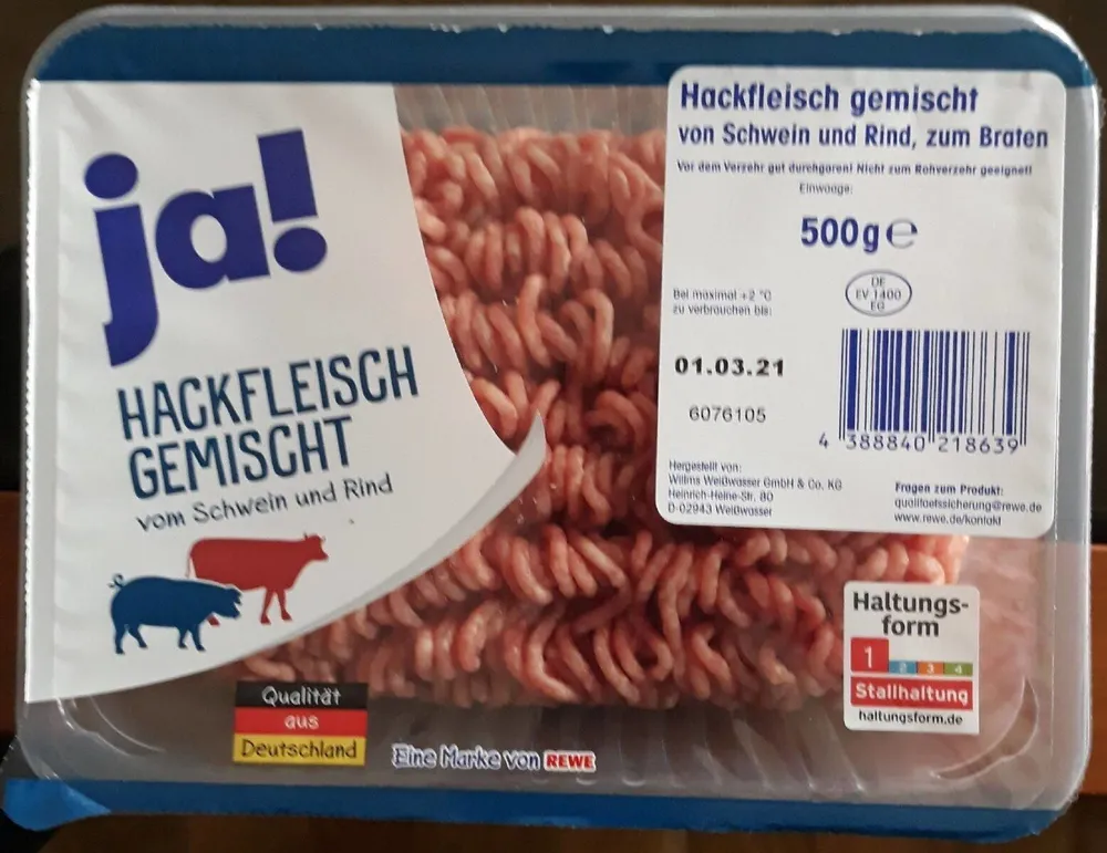 Hackfleisch gemischt