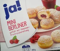 Mini-berliner, Mit Himbeerfüllung