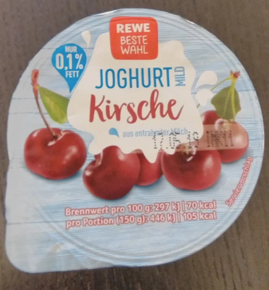 Joghurt Mild, Kirsche 0, 1%