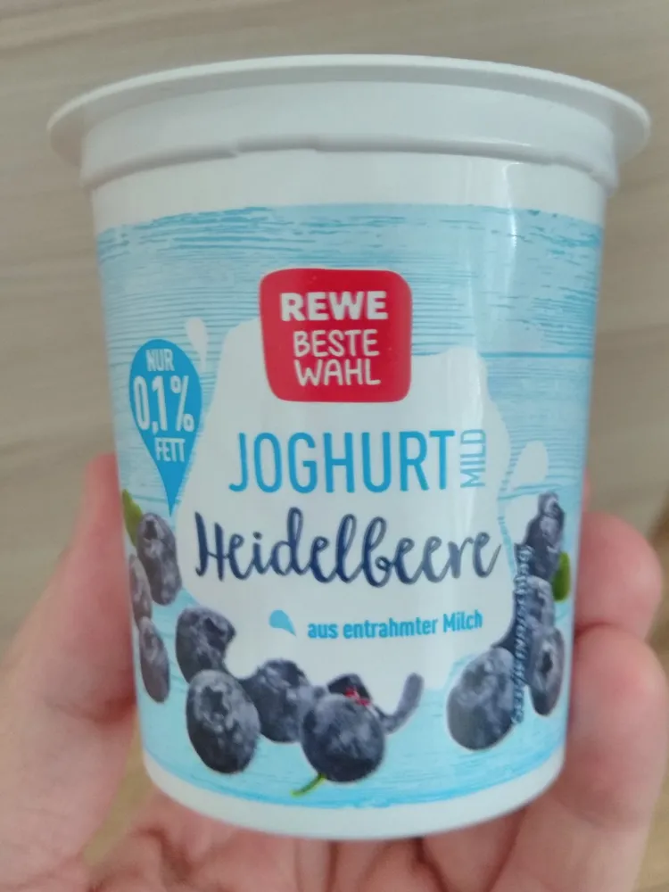 yogurt mild heidelbeere