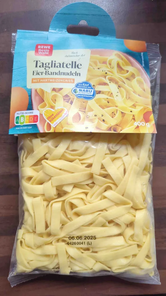 Tagliatelle Eier-Bandnudeln