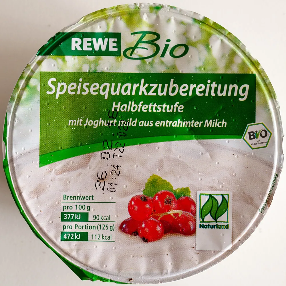 Speisequarkzubereitung Halbfettstufe