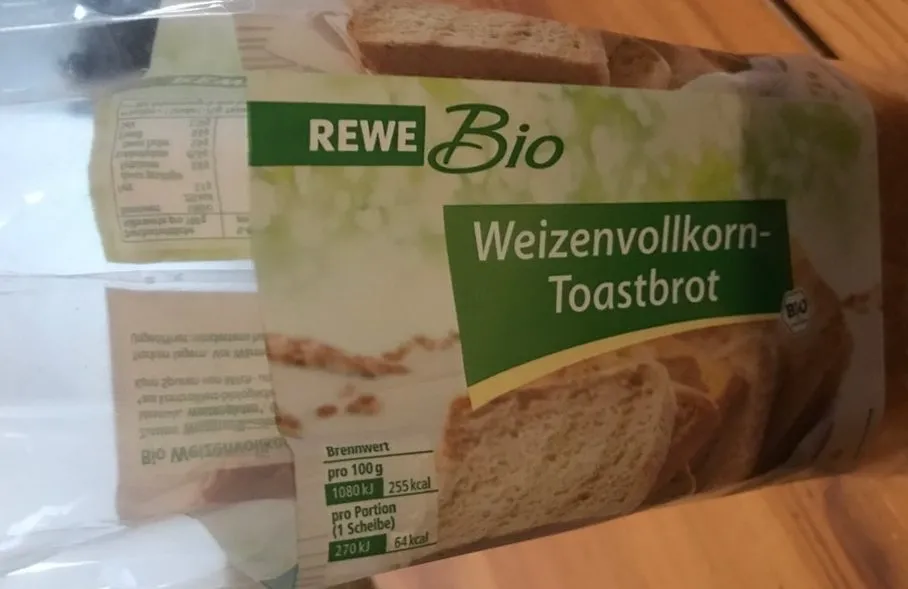 Weizenvollkorn-Toastbrot