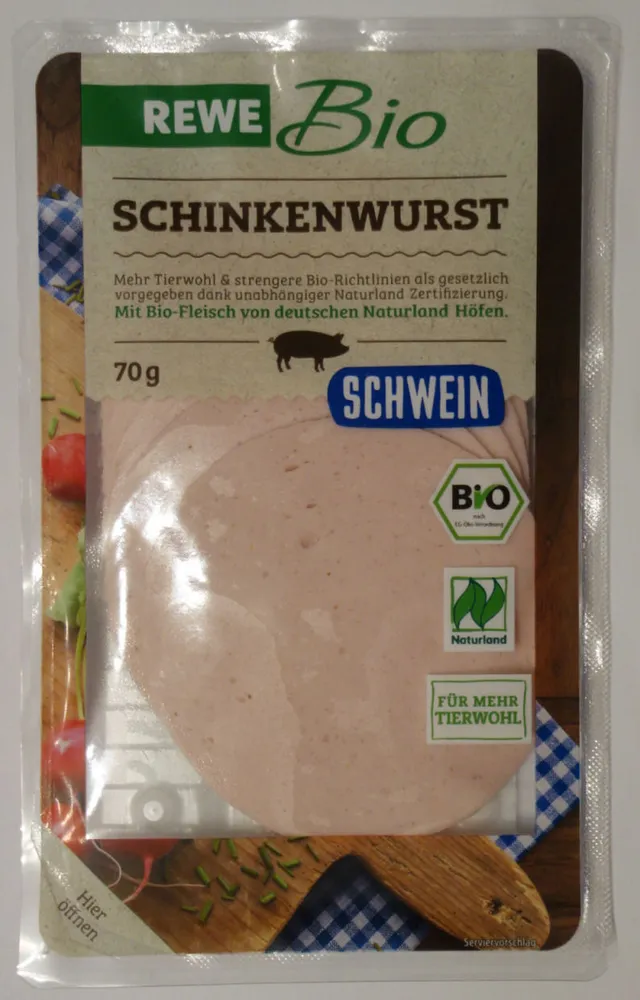 Rewe Bio Schinkenwurst