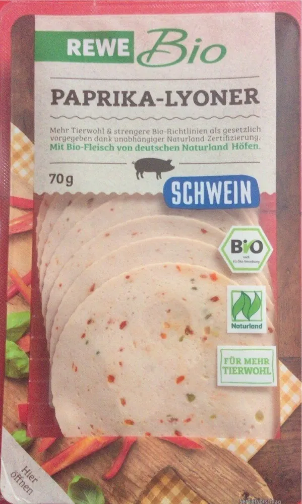 Rewe Bio, Paprika Lyoner