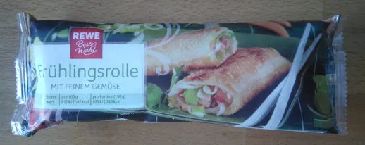 Frühlingsrolle mit feinem Gemüse