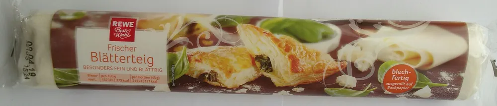 Frischer Blätterteig