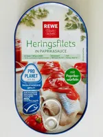Heringsfilets in Paprikasauce
