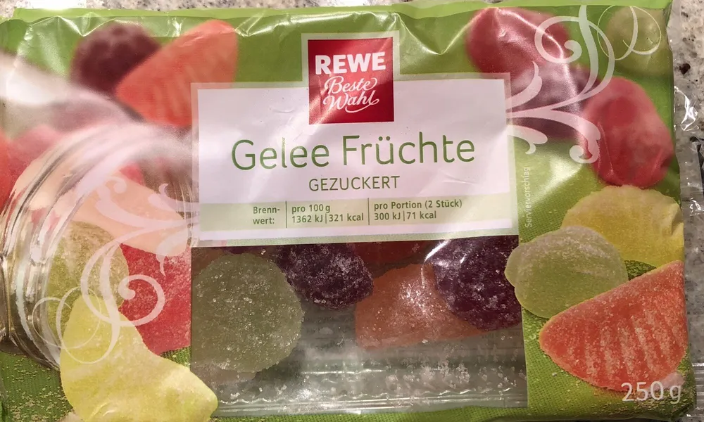 Geleefrüchte Gezuckert