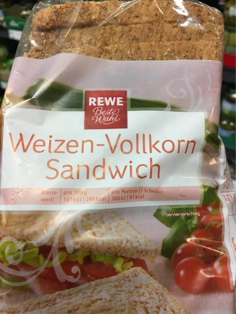 Weizen-Vollkorn Sandwich