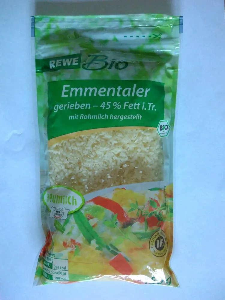 Emmentaler gerieben