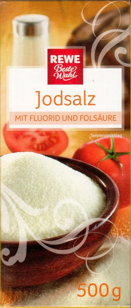 Jodsalz mit Fluorid und Folsäure