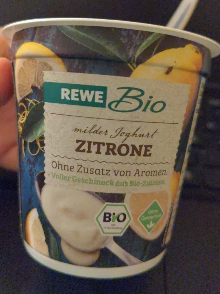 Rewe Bio milder Joghurt Zitrone