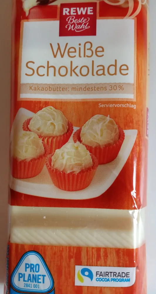 Weiße Schokolade Kuvertüre