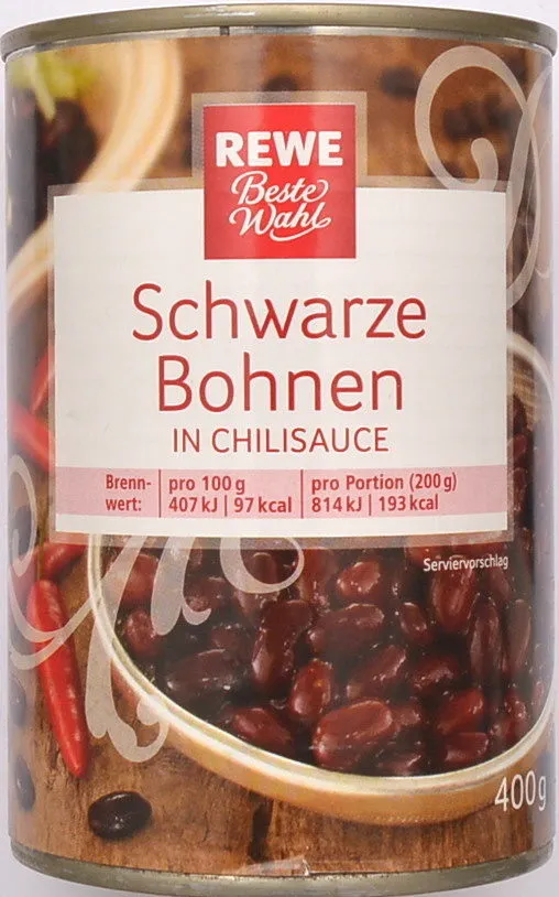 Schwarze Bohnen in Chilisauce