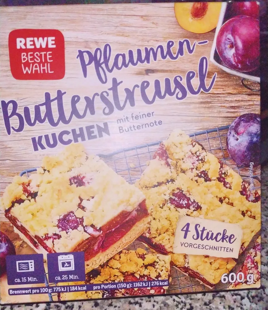 Pflaumen-Butterstreusel Kuchen