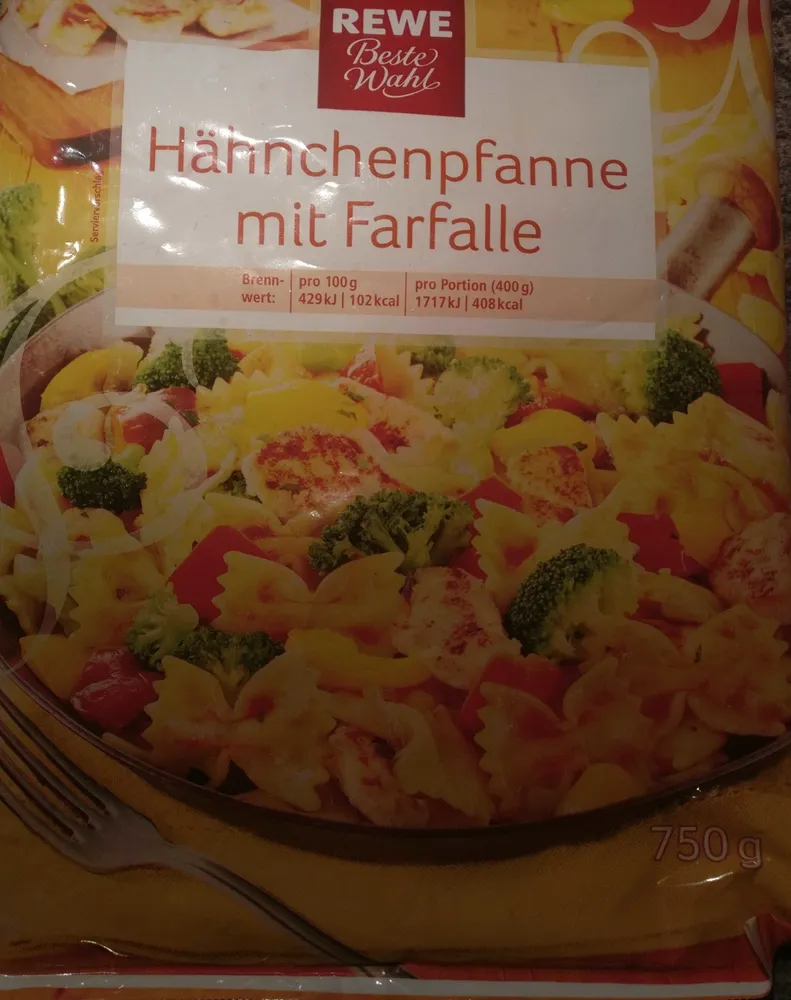 Hähnchenpfanne mit Farfalle