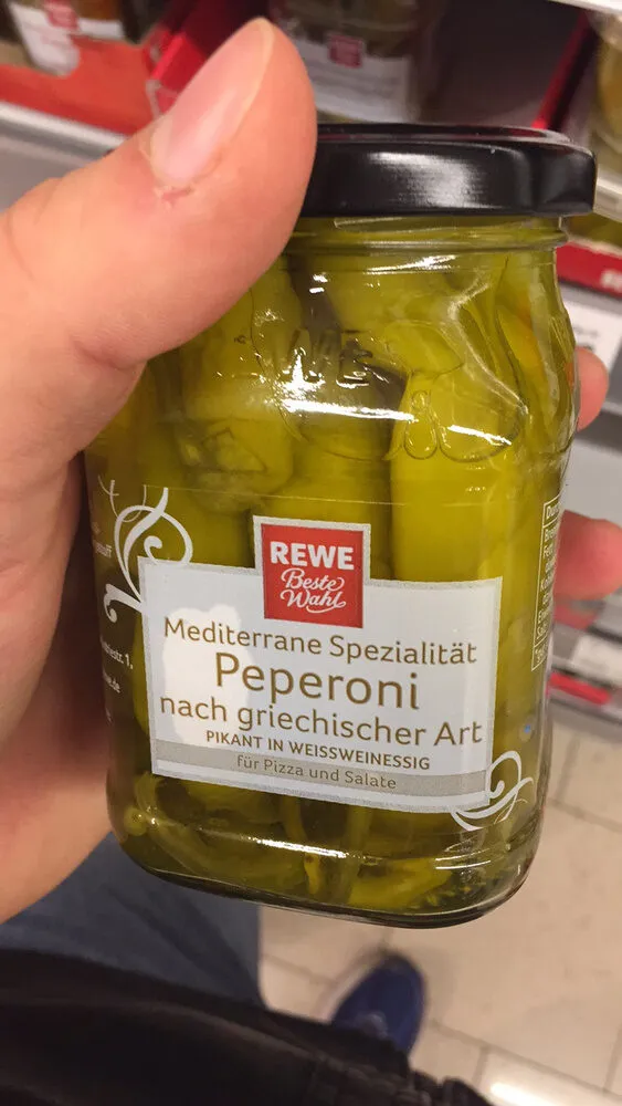 Rewe Best Wahl Poivrons à la grecque, épicés au vinaigre de vin blanc