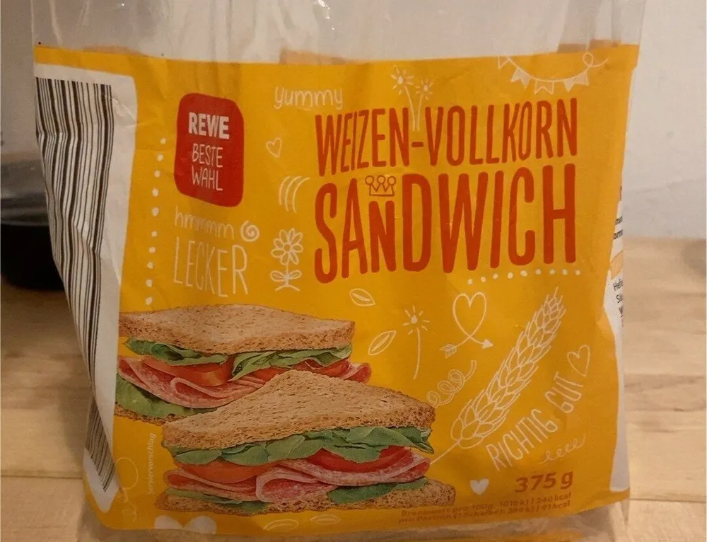 Weizenvollkornsandwich