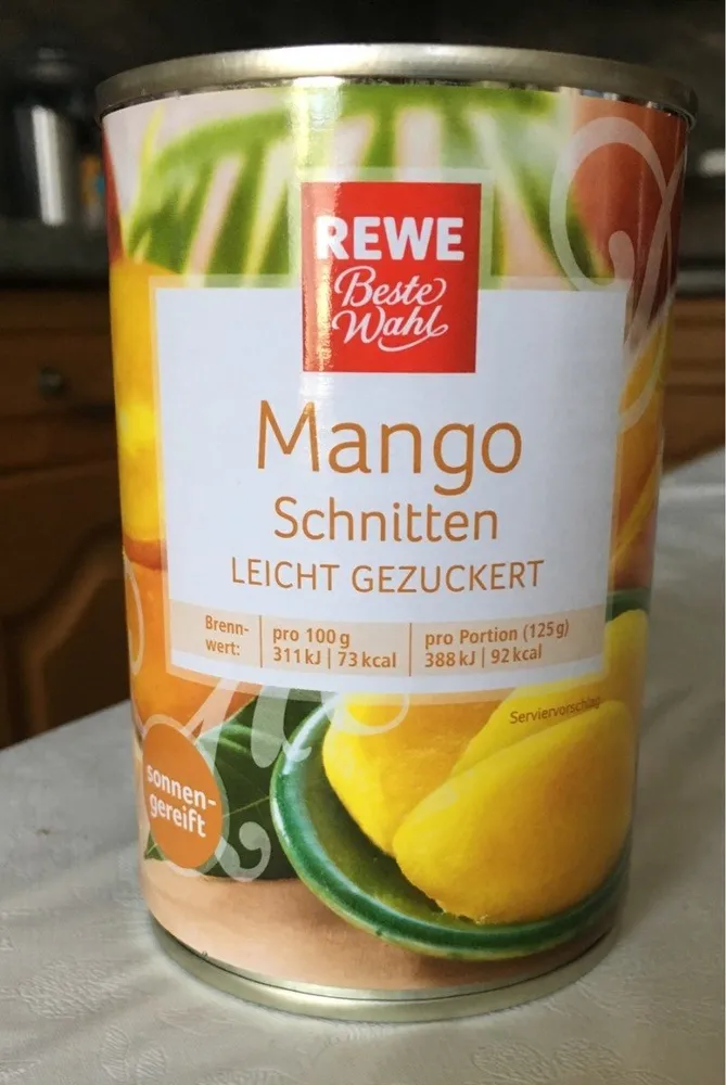 Mango Schnitten Leicht Gezuckert