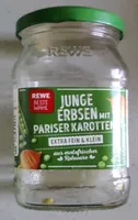Junge Erbsen und Pariser Karotten