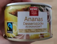 Ananas Dessertstücke in Ananassaft