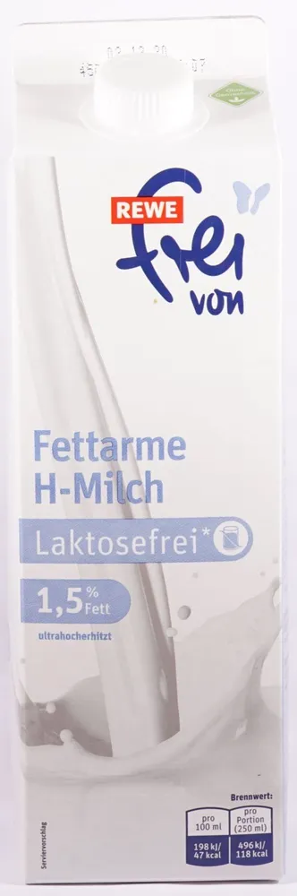 Fettarme H-Milch Laktosefrei