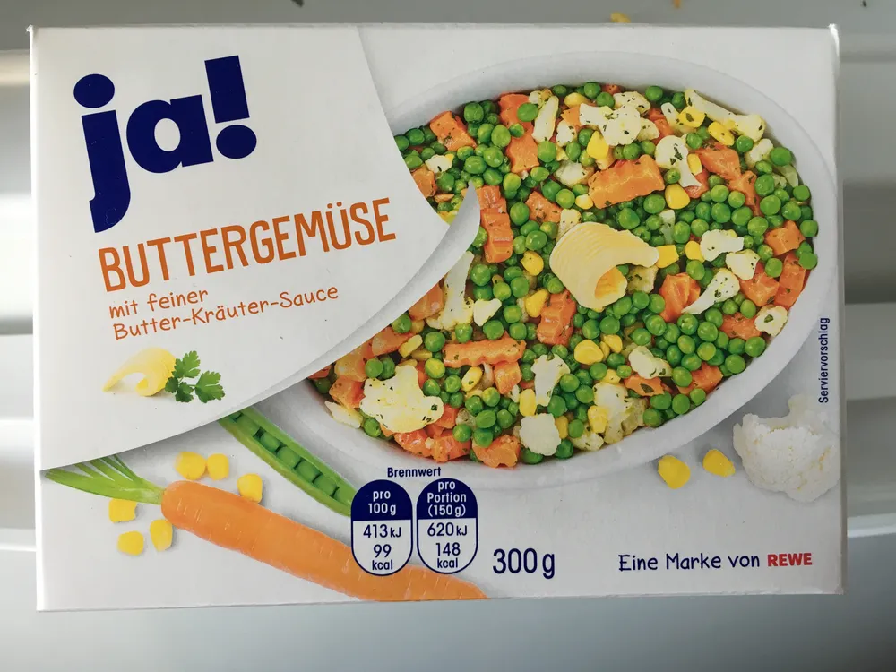 Ja! Buttergemüse mit feiner Butter-Kräuter-Sauce