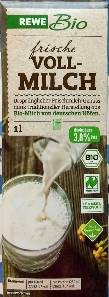 Frische Vollmilch