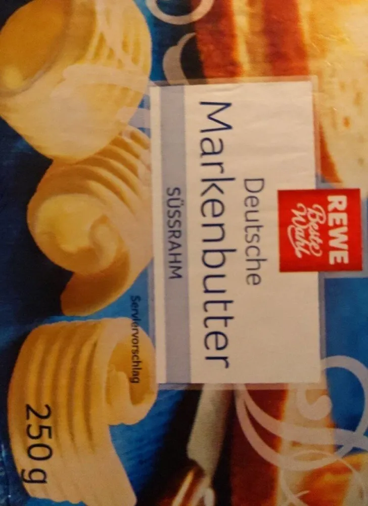 Deutsche Markenbutter, Süssrahm