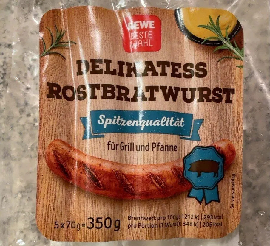 Delikatess-Rostbratwurst