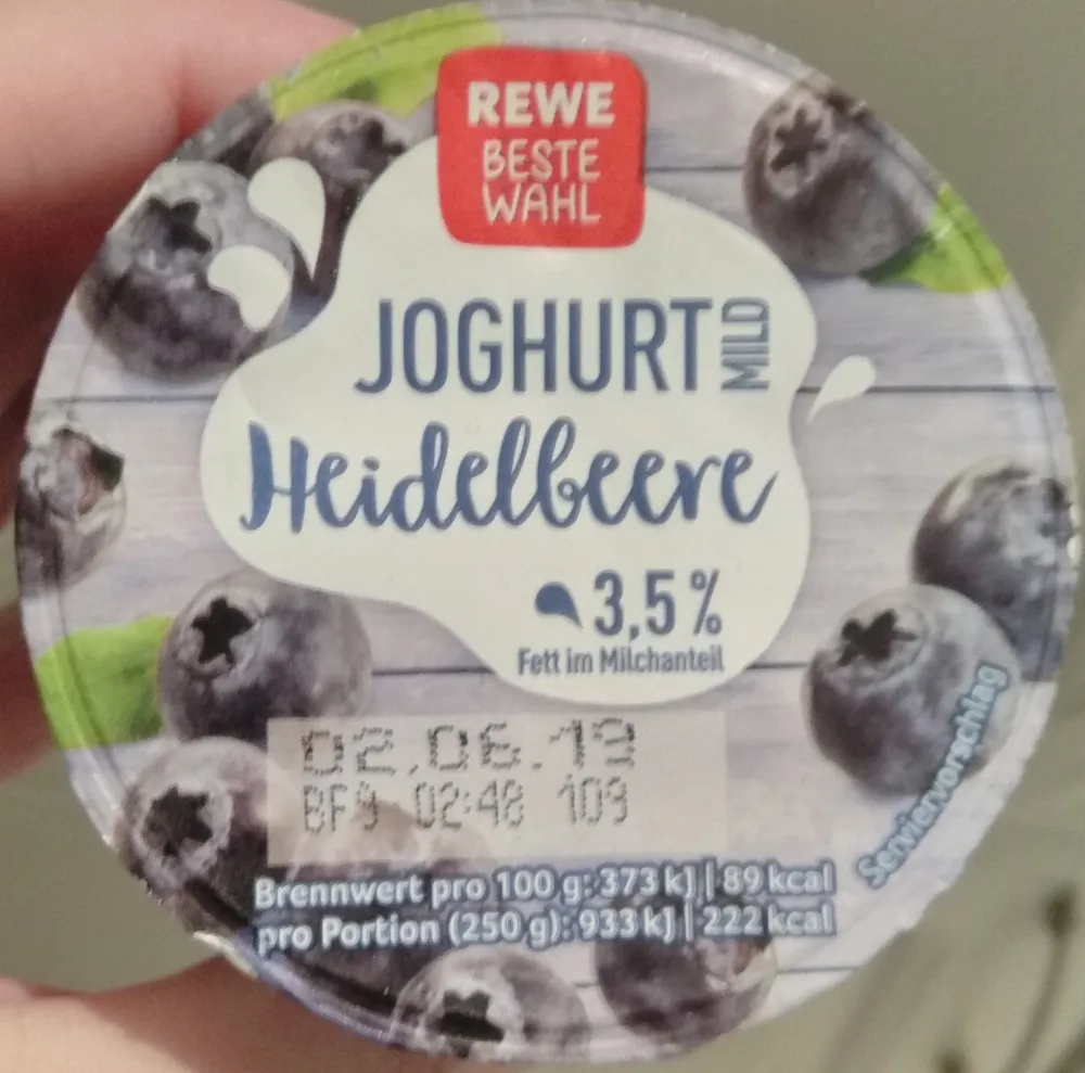 Joghurt mild Heidelbeere
