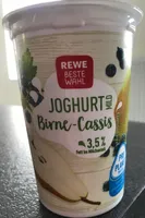 Joghurt mild Birne-Cassis