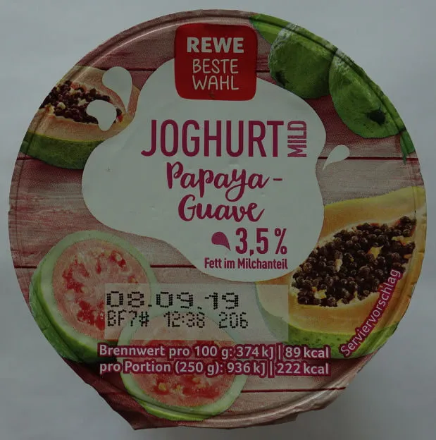 Joghurt Papaya-Guave