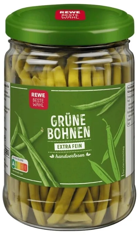 Gruene Bohnen Gemuese extra fein