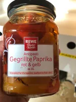 Gegrillte Paprika rot und gelb