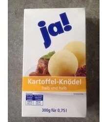 Kartoffel Knödel, halb und halb