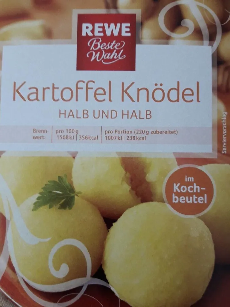 Kartoffel Knödel Halb & Halb Im Kochbeutel