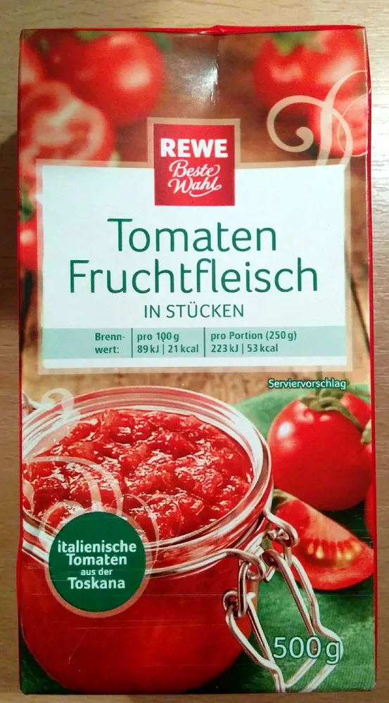 Tomaten Fruchtfleisch in Stücken