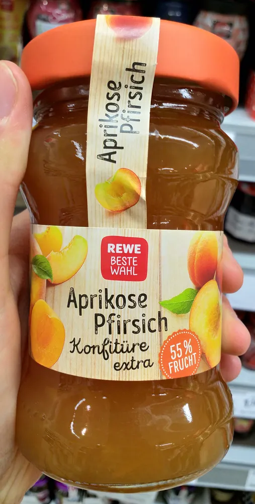 Aprikose Pfirsich Konfitüre extra