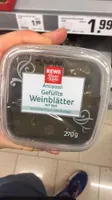 Rewe Beste Wahl Feuilles de vigne farcies avec du riz