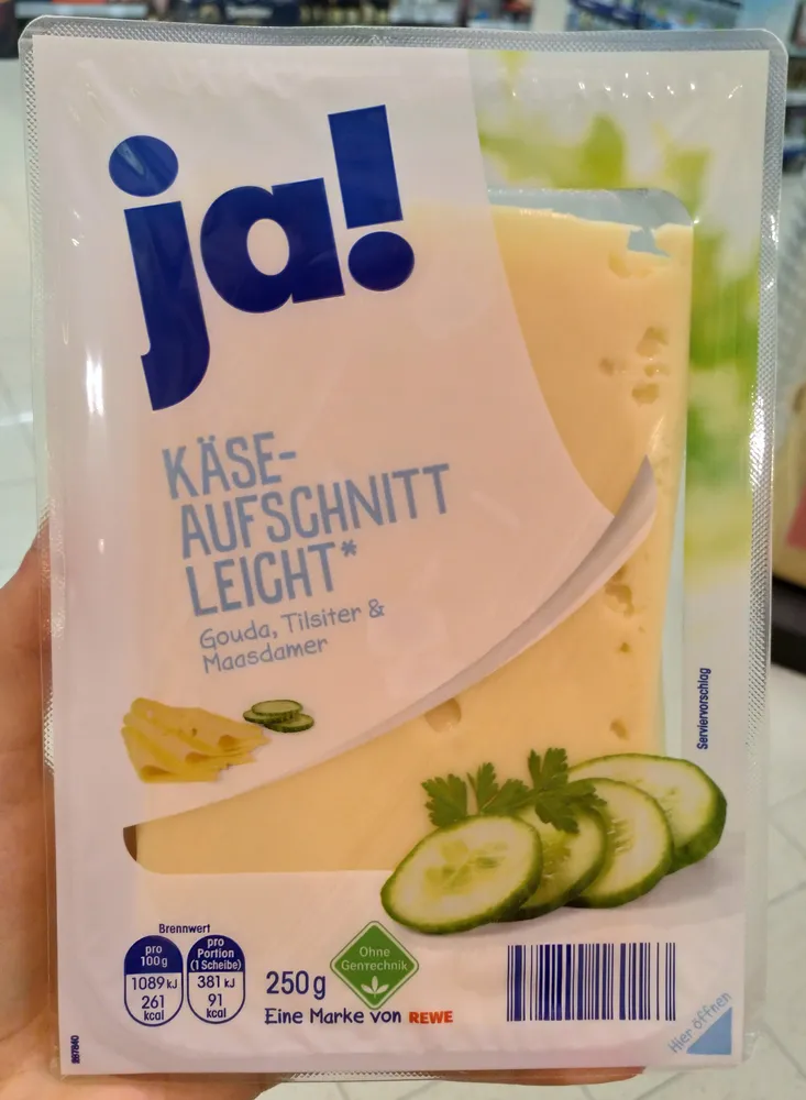 Käse-Aufschnitt leicht