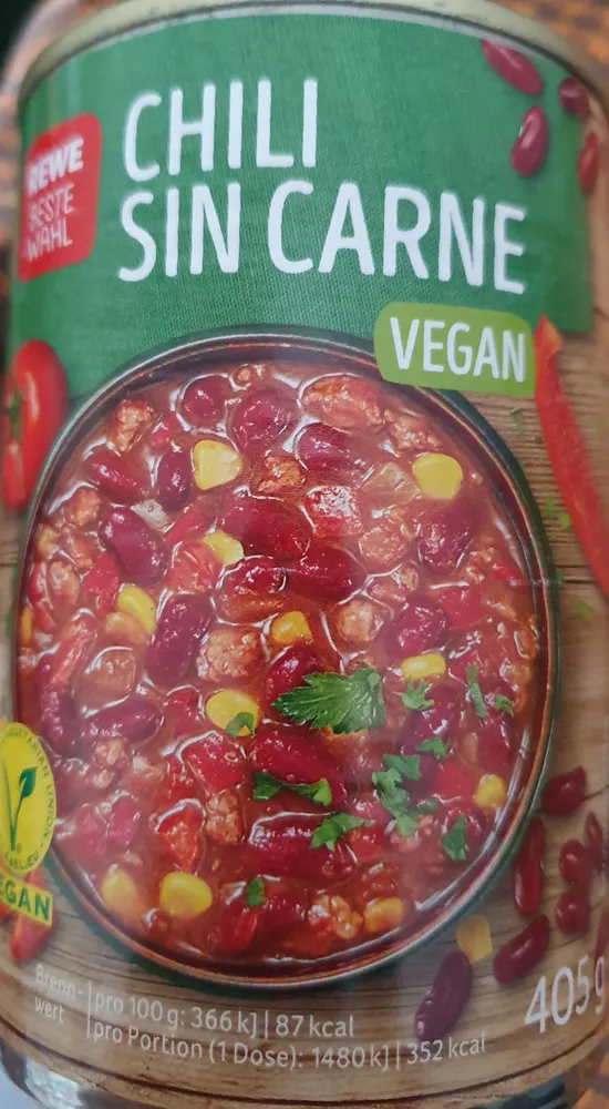 Chilli sin Carne