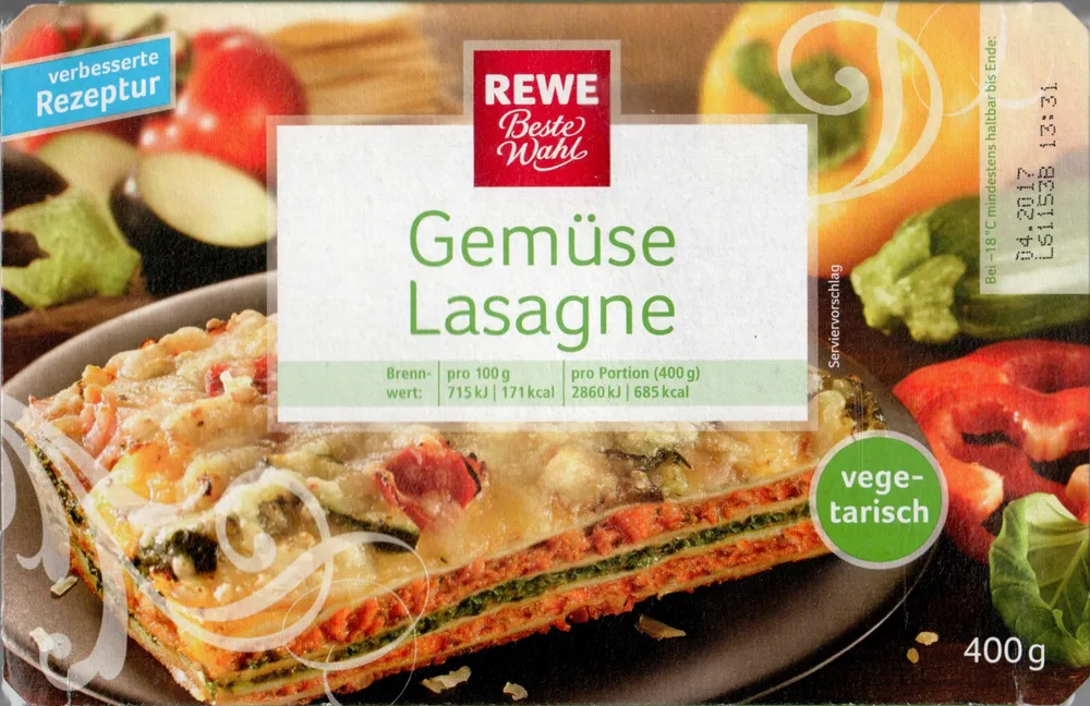 Gemüse Lasagne