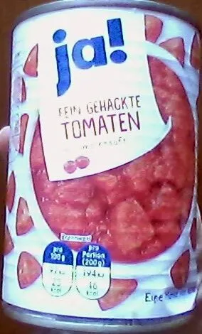 Fein gehackte Tomaten