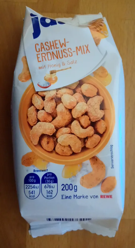 Cashew-Erdnuss-Mix mit Honig & Salz