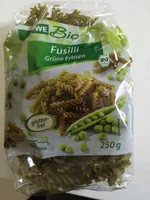 Rewe Bio Fusilli Grüne Erbsen (nudeln)