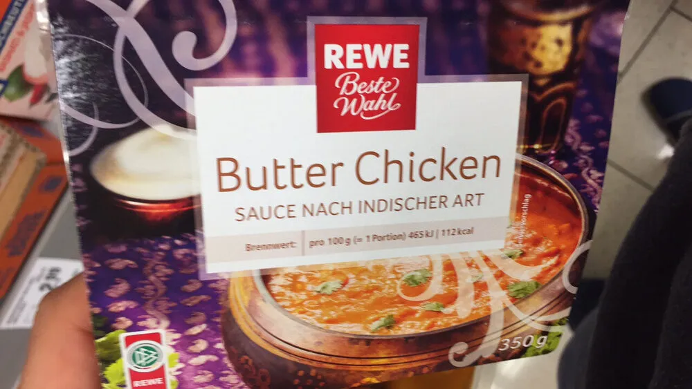 Rewe Beste Wahl Sauce au poulet au beurre à l'indienne