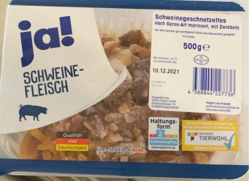 Schweine-Geschnetzeltes nach Gyros-Art